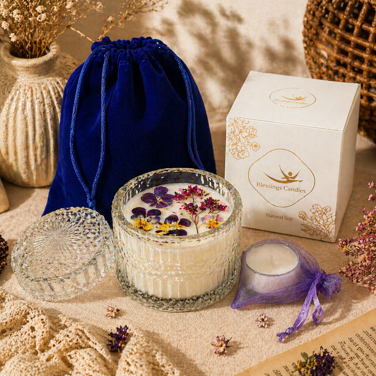 Crystal Blossoms – Botanical (Dried Pressed Flowers)