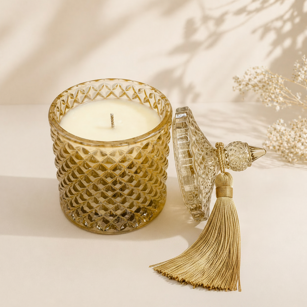 Golden Aura Luxury Candle Jar