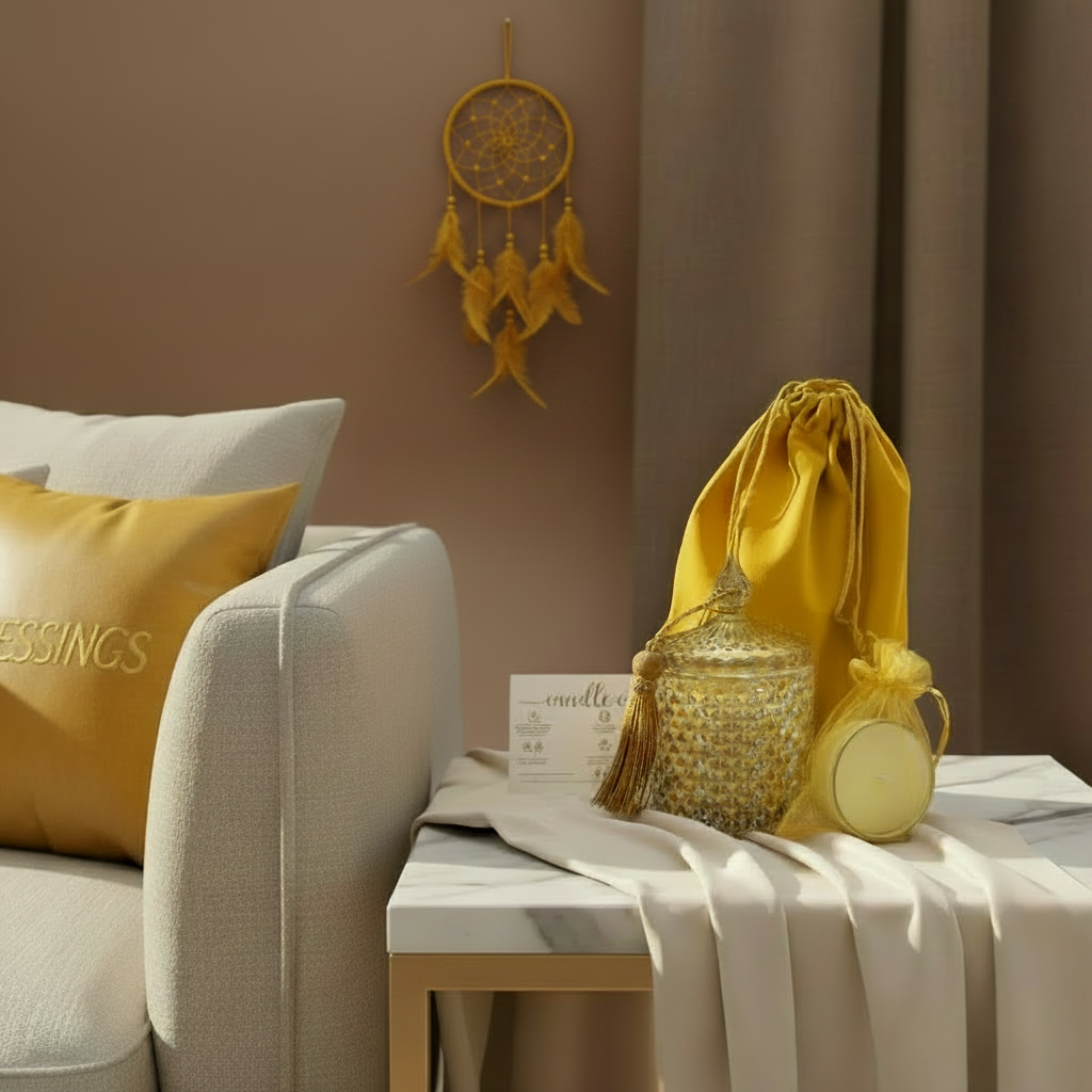 Golden Aura Luxury Candle Jar