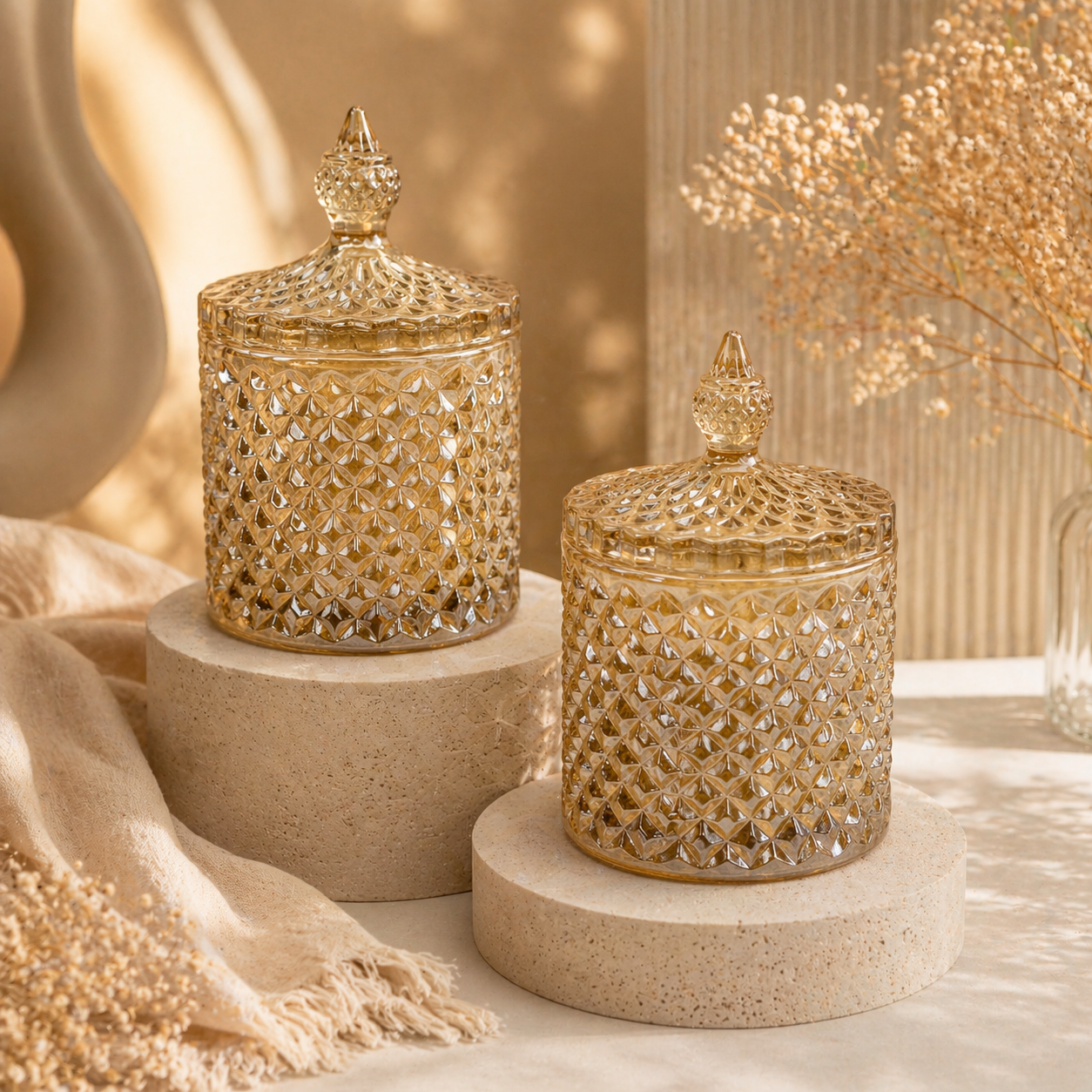 Golden Aura Luxury Candle Jar