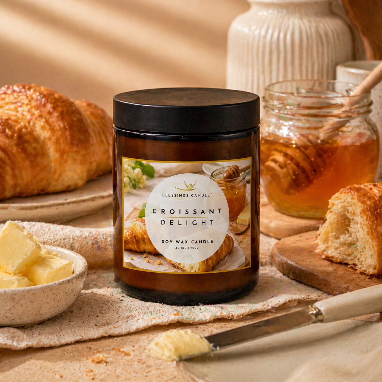 Amber Jar - Croissant Delight