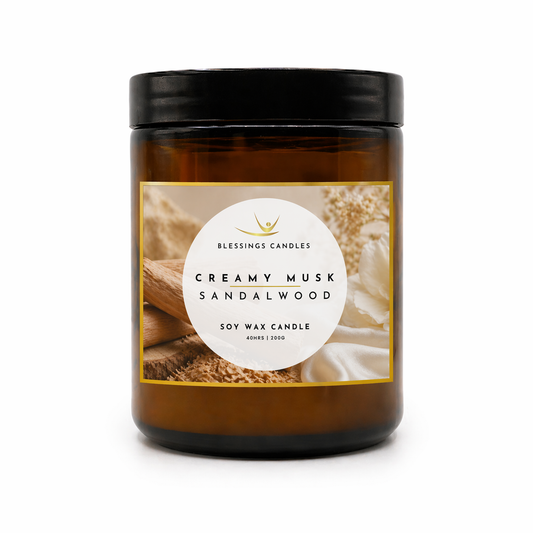 Amber Jar - Creamy Musk, Sandalwood and Vanilla