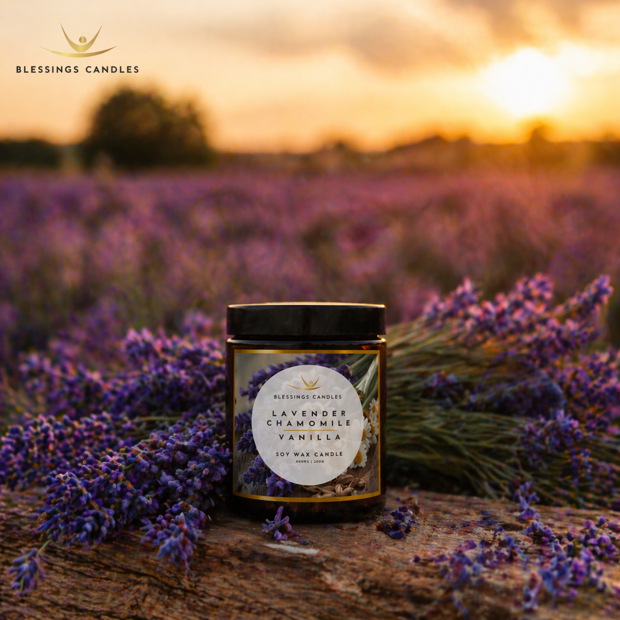 Amber Jar - Lavender, Chamomile & Vanilla