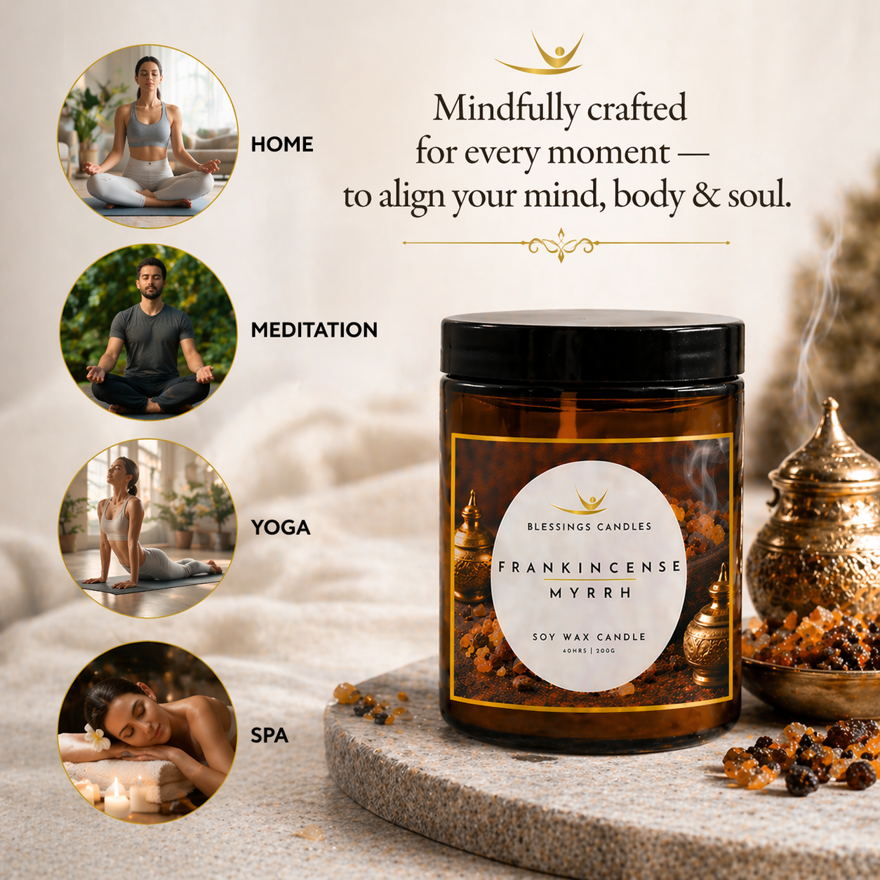 Amber Jar - Frankincense & Myrrh