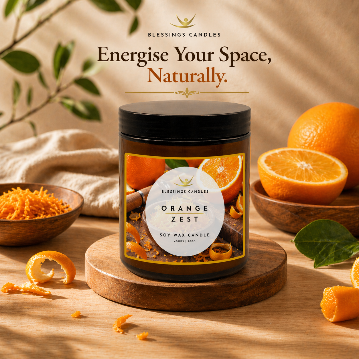 Amber Jar - Orange Zest