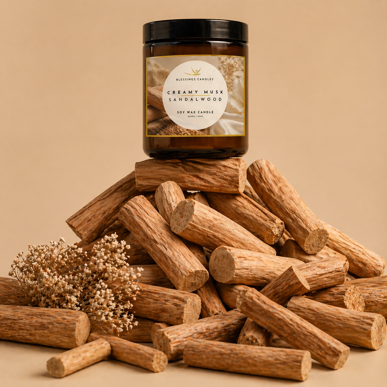 Amber Jar - Creamy Musk, Sandalwood and Vanilla
