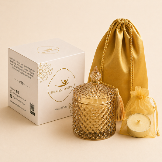 Golden Aura Luxury Candle Jar