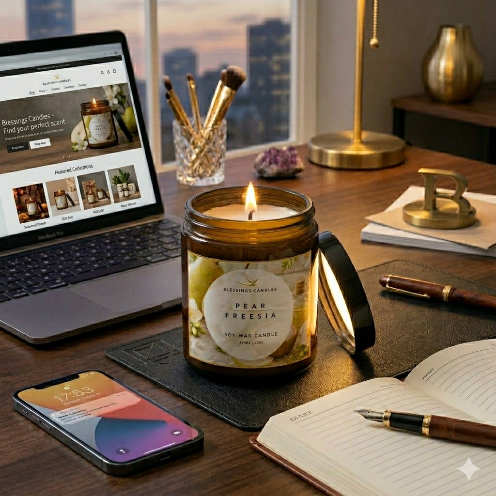 Amber Jar - Pear & Freesia