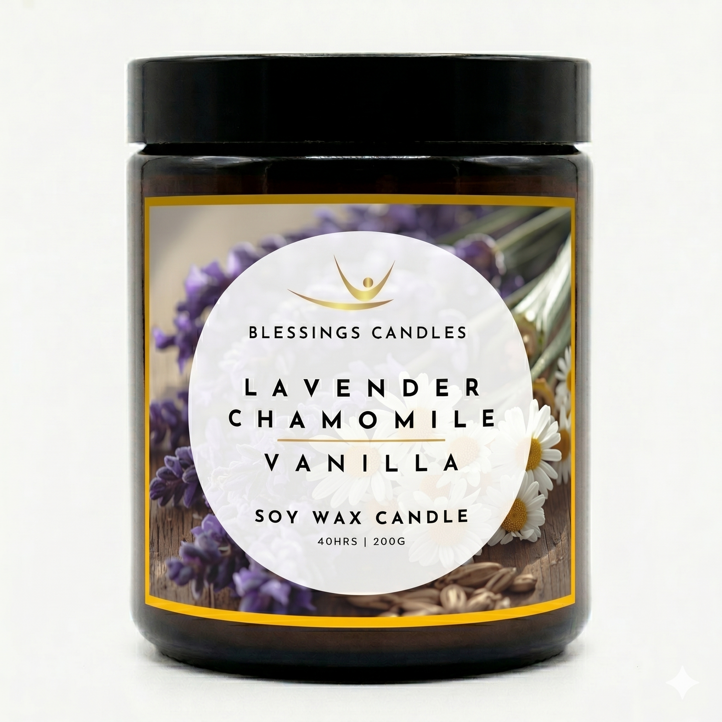 Amber Jar - Lavender, Chamomile & Vanilla